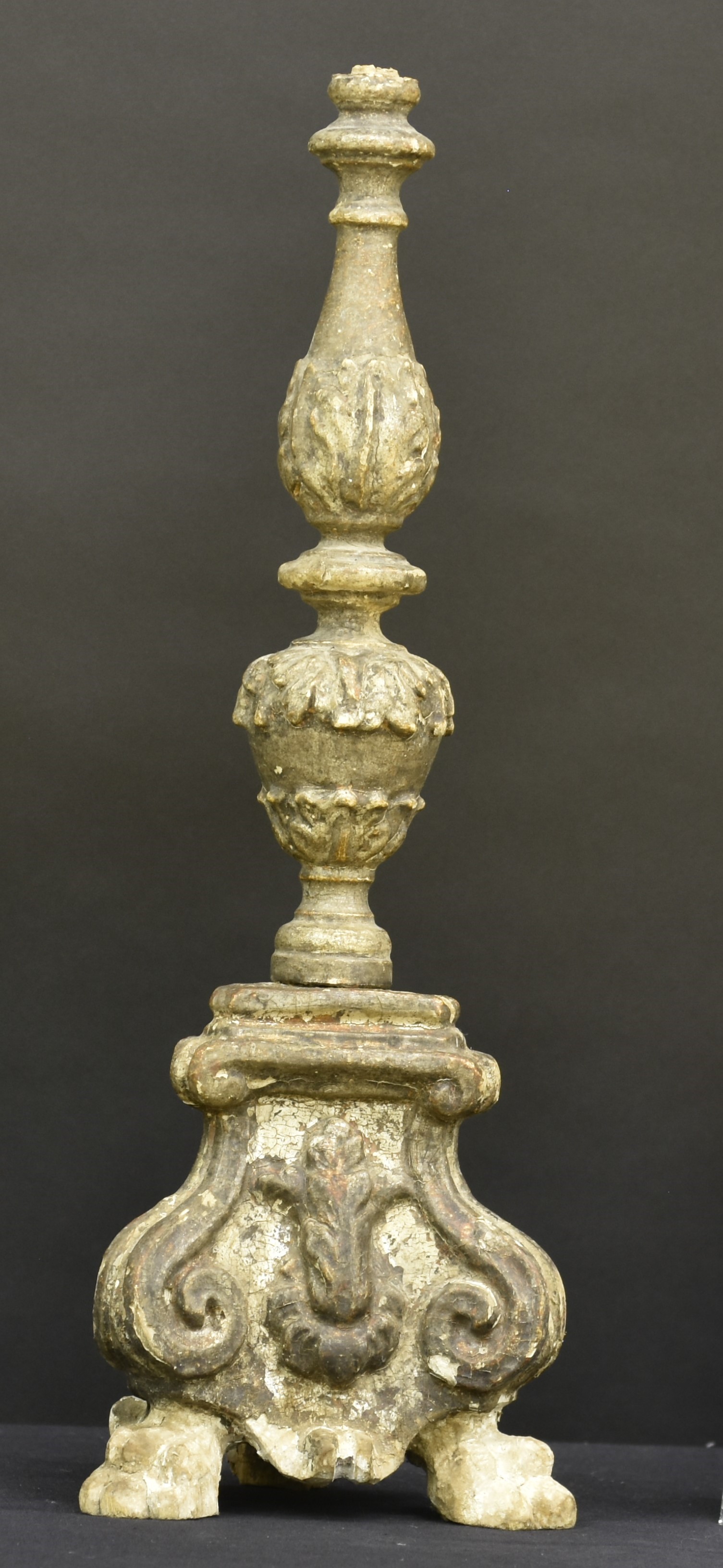 candeliere, opera isolata - bottega umbra (seconda metà XVIII sec)