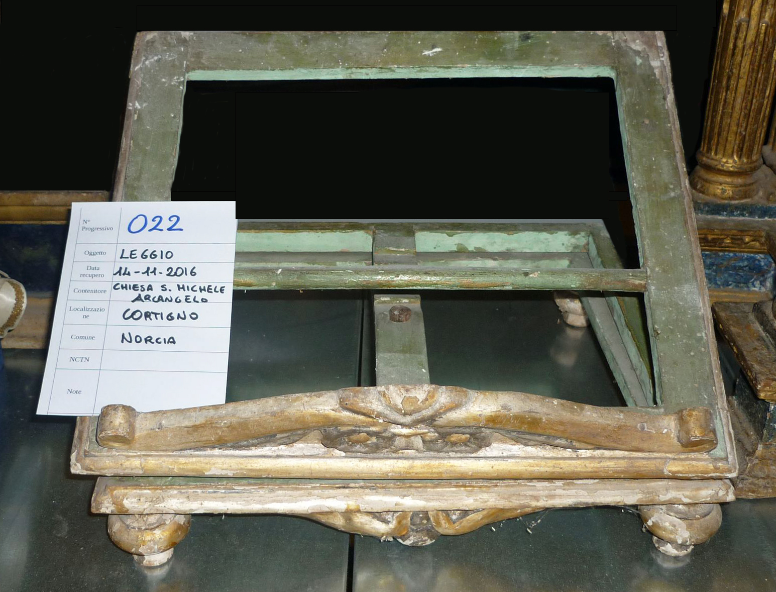 leggio d'altare, opera isolata - bottega umbra (seconda metà XVIII sec)