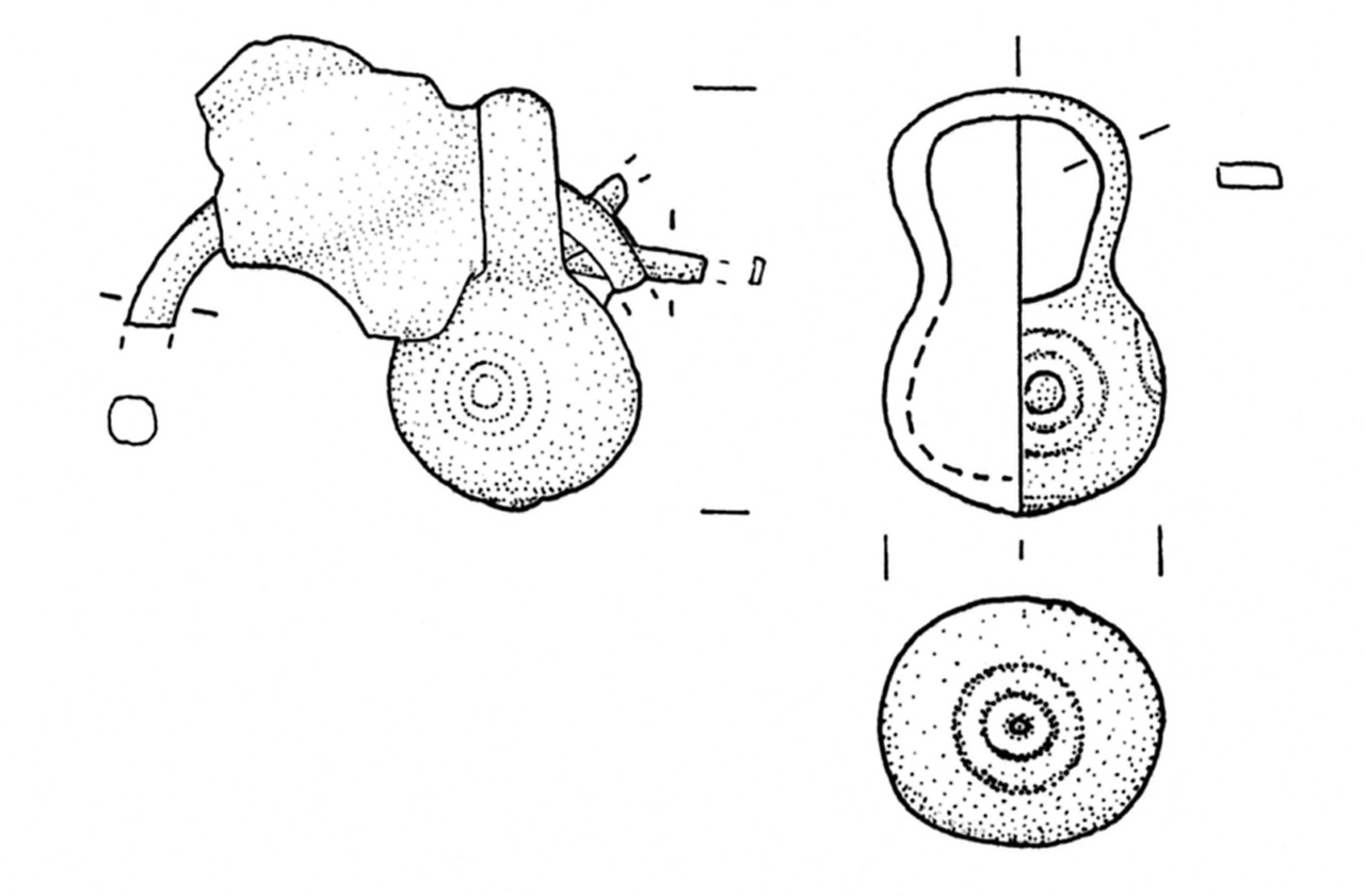 pendaglio a secchiello - ambito veneto (metà SECOLI/ VI a.C)