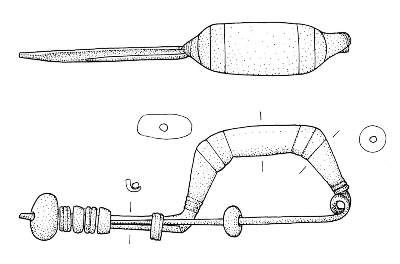 fibula/ ad arco semplice - ambito di Golasecca (SECOLI/ VI a.C)