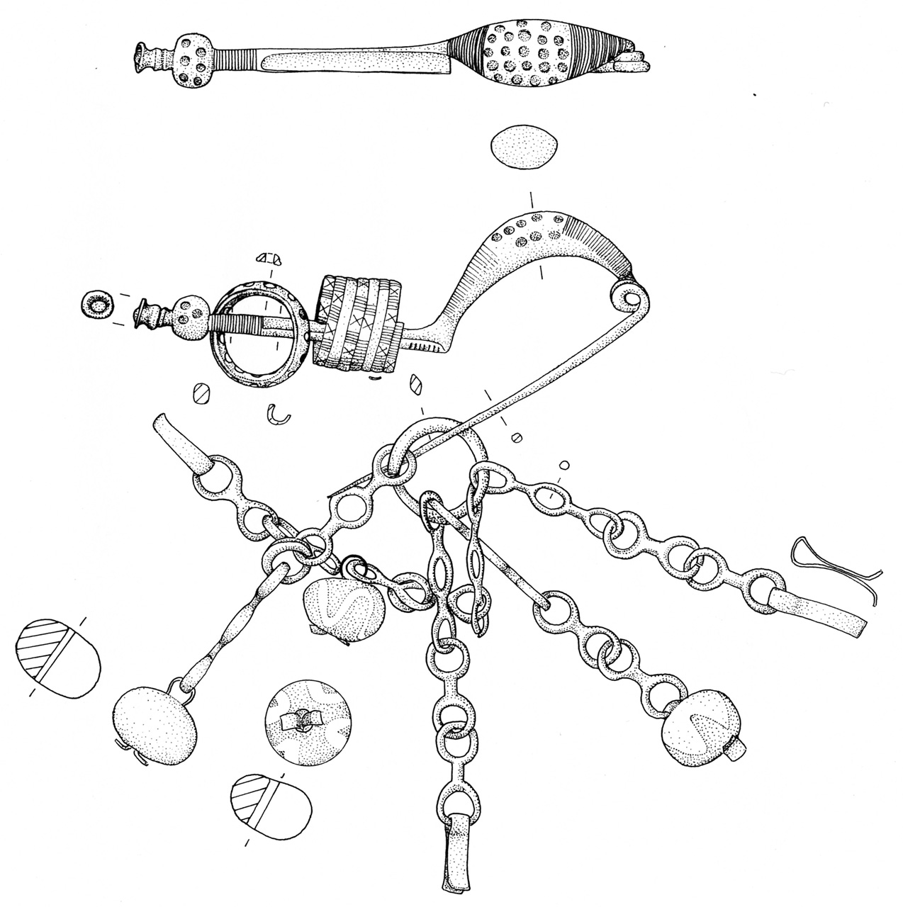 fibula/ a sanguisuga (SECOLI/ VI a.C)