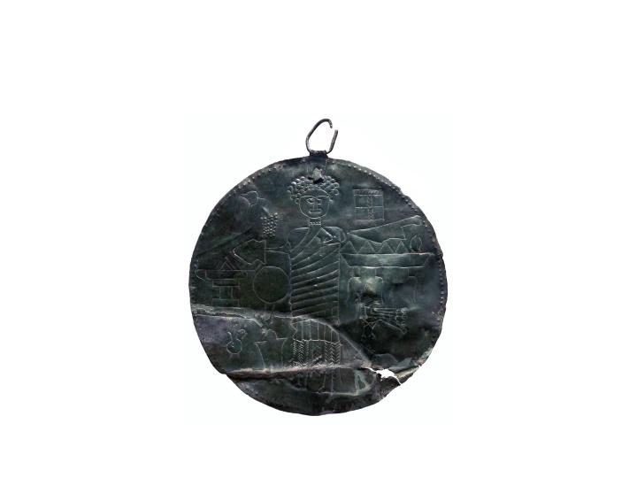 disco/ votivo, disco figurato - veneto orientale, veneto orientale (sec. I a.C.- I d.C)