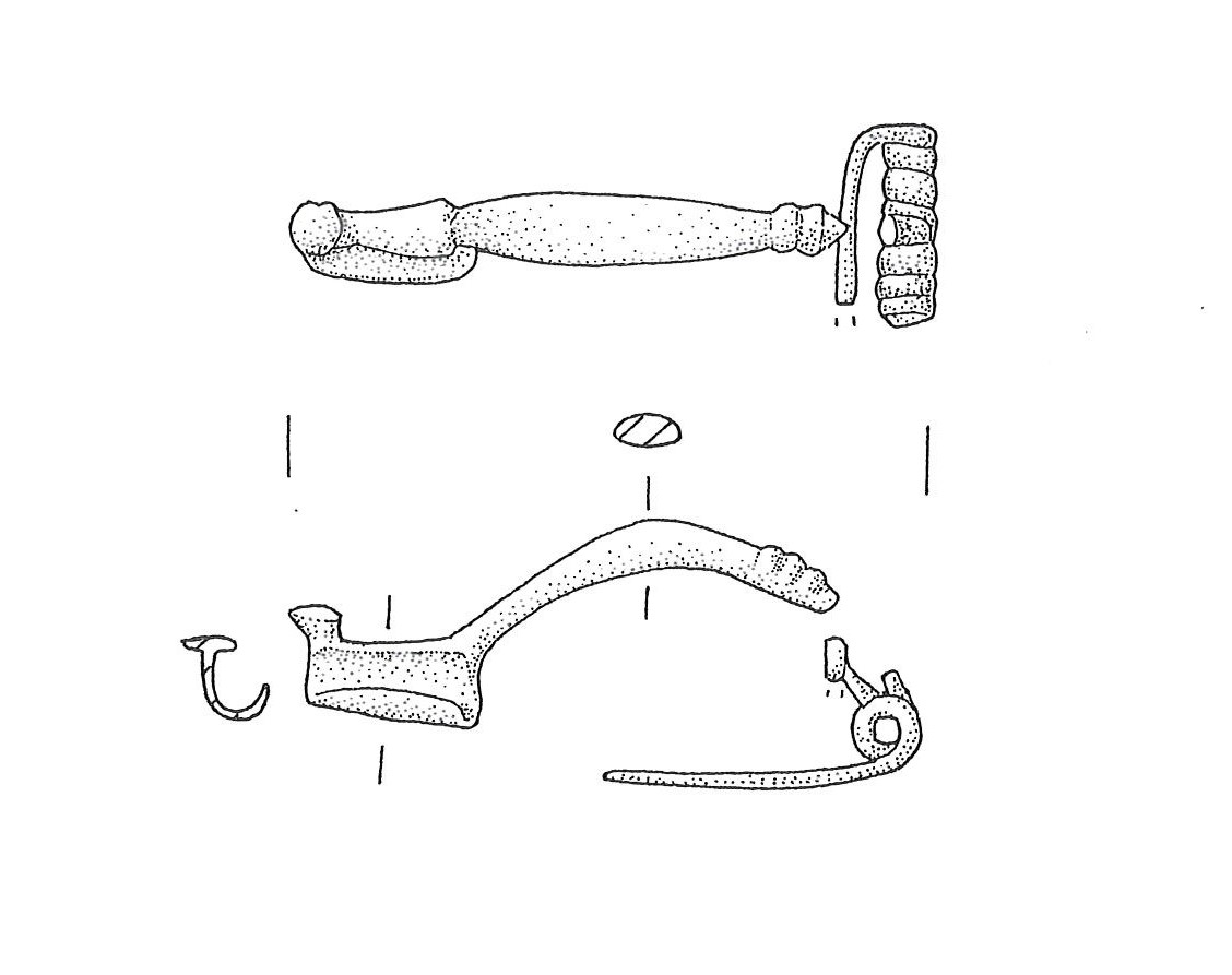 fibula, Certosa - ambito atesino (metà SECOLI/ V a.C)