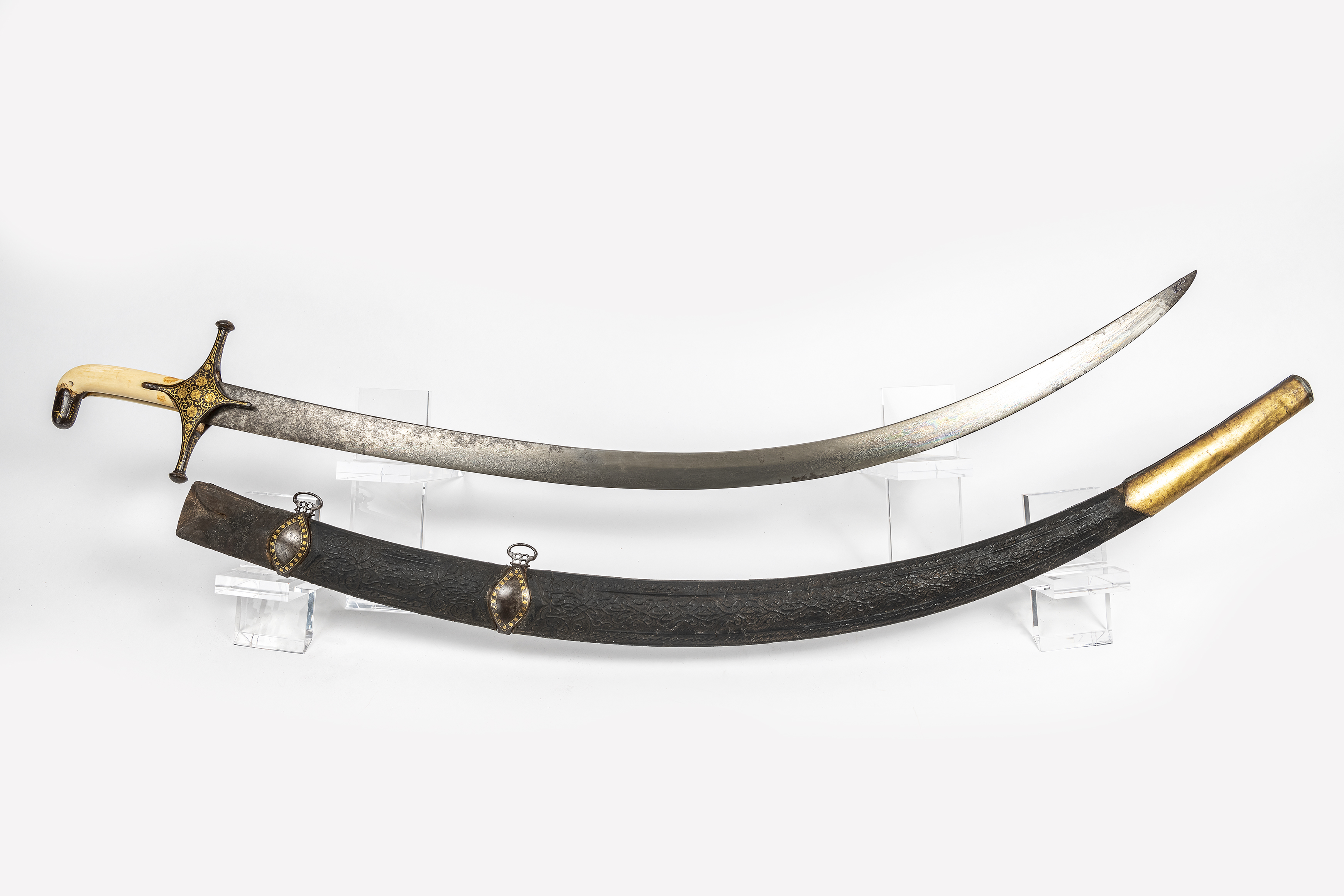 soggetto assente (scimitarra, opera isolata) - ambito persiano (secc. XVII/ XVIII)