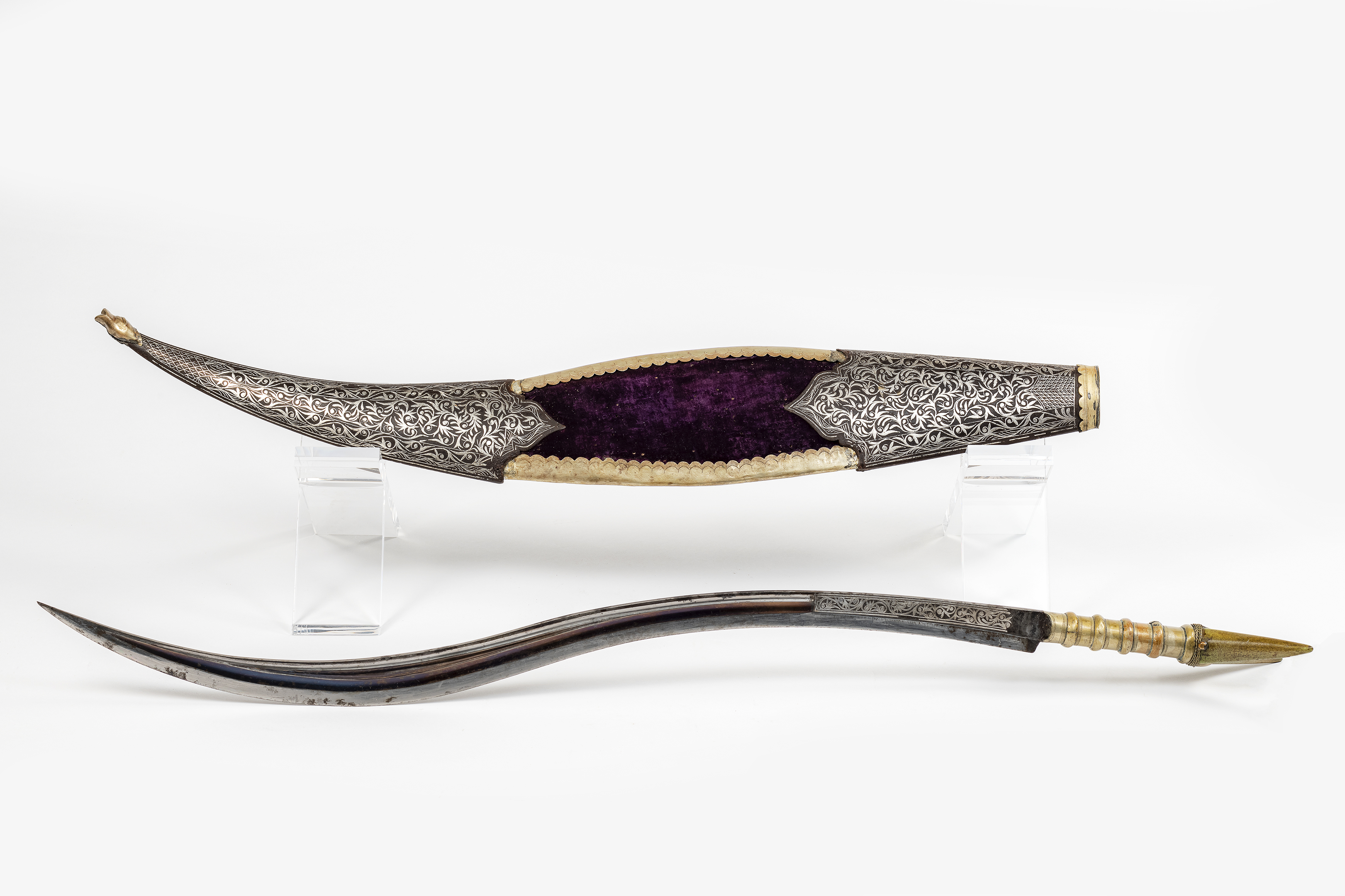 coltellaccio, elemento d'insieme - ambito ottomano-caucasico (seconda metà sec. XIX)