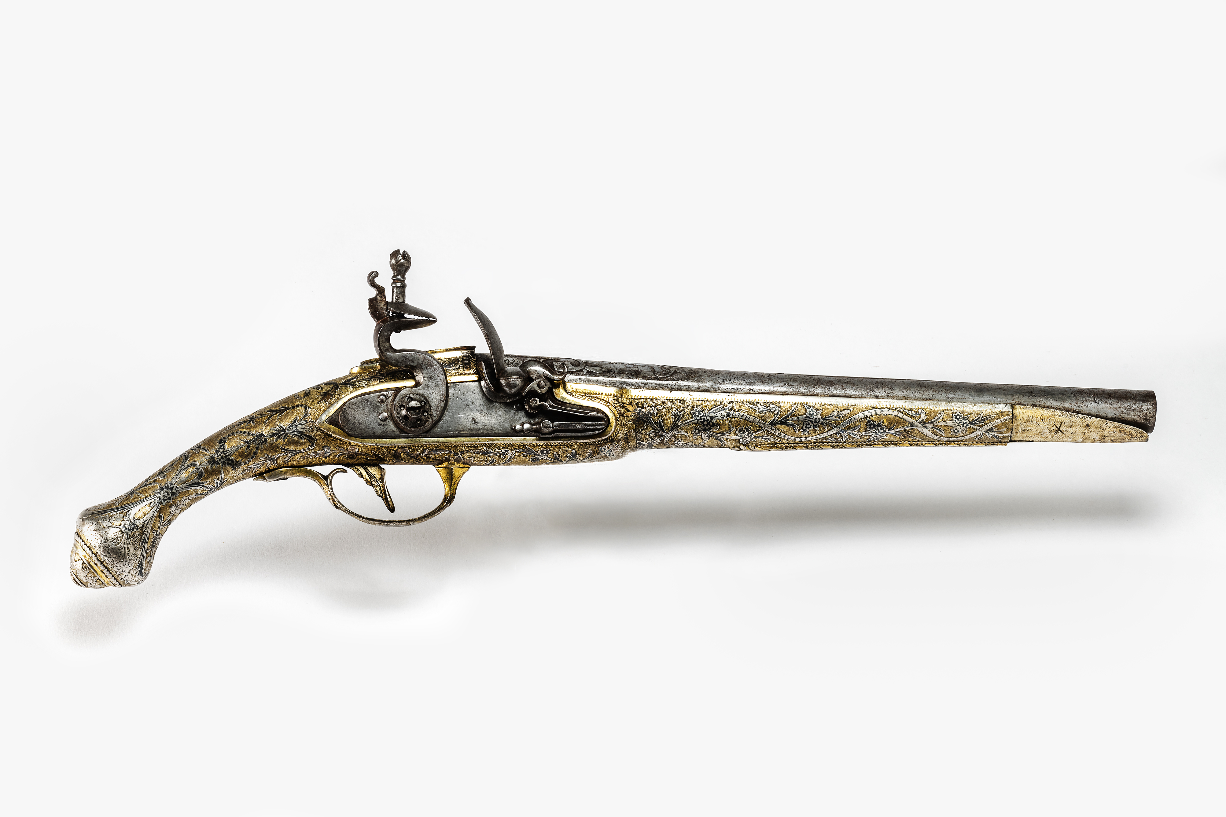 soggetto assente (pistola a pietra focaia, opera isolata) - ambito ottomano (prima metà sec. XIX)