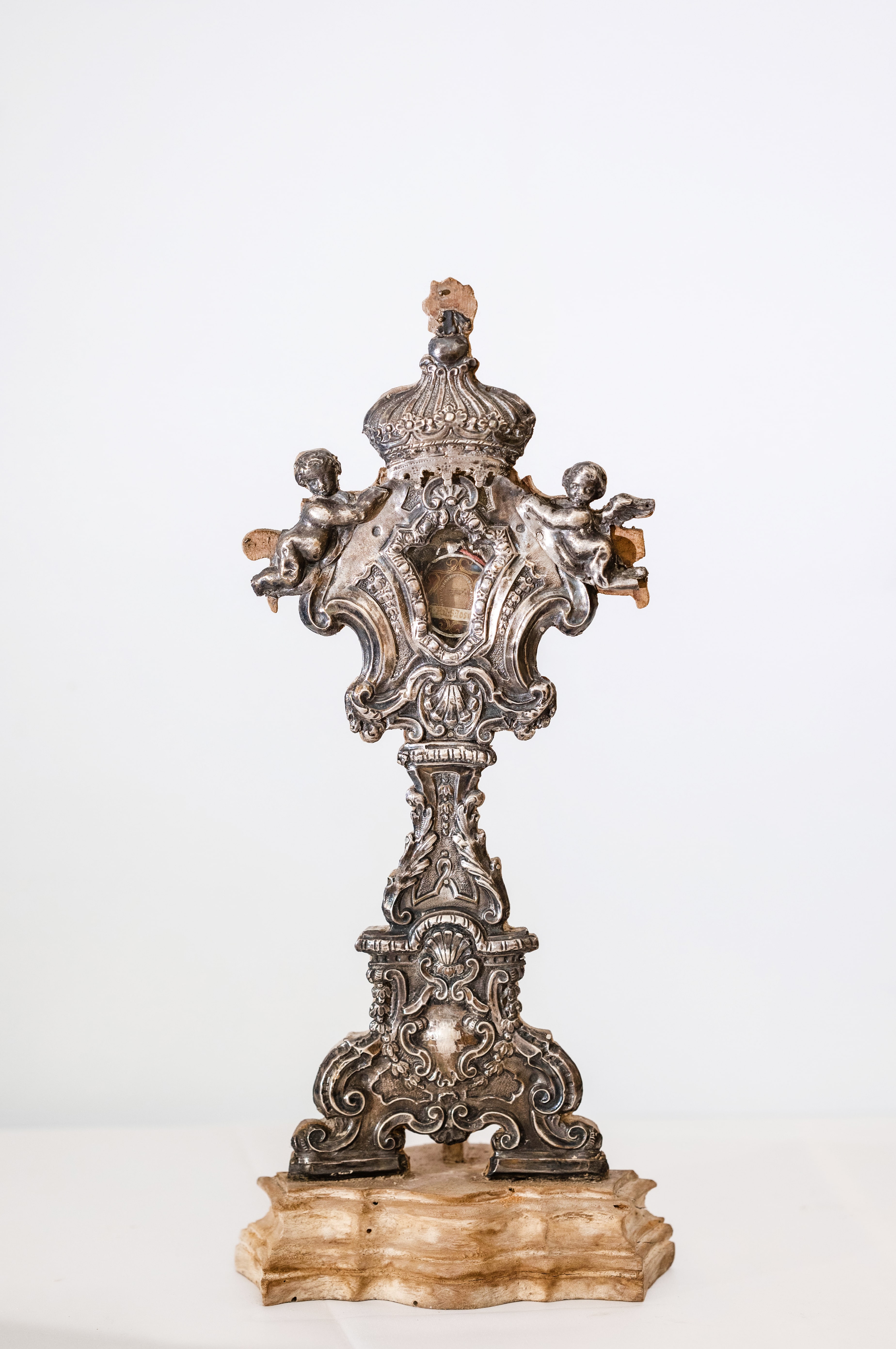 reliquiario - a ostensorio, opera isolata - bottega campana (seconda metà sec. XVIII)