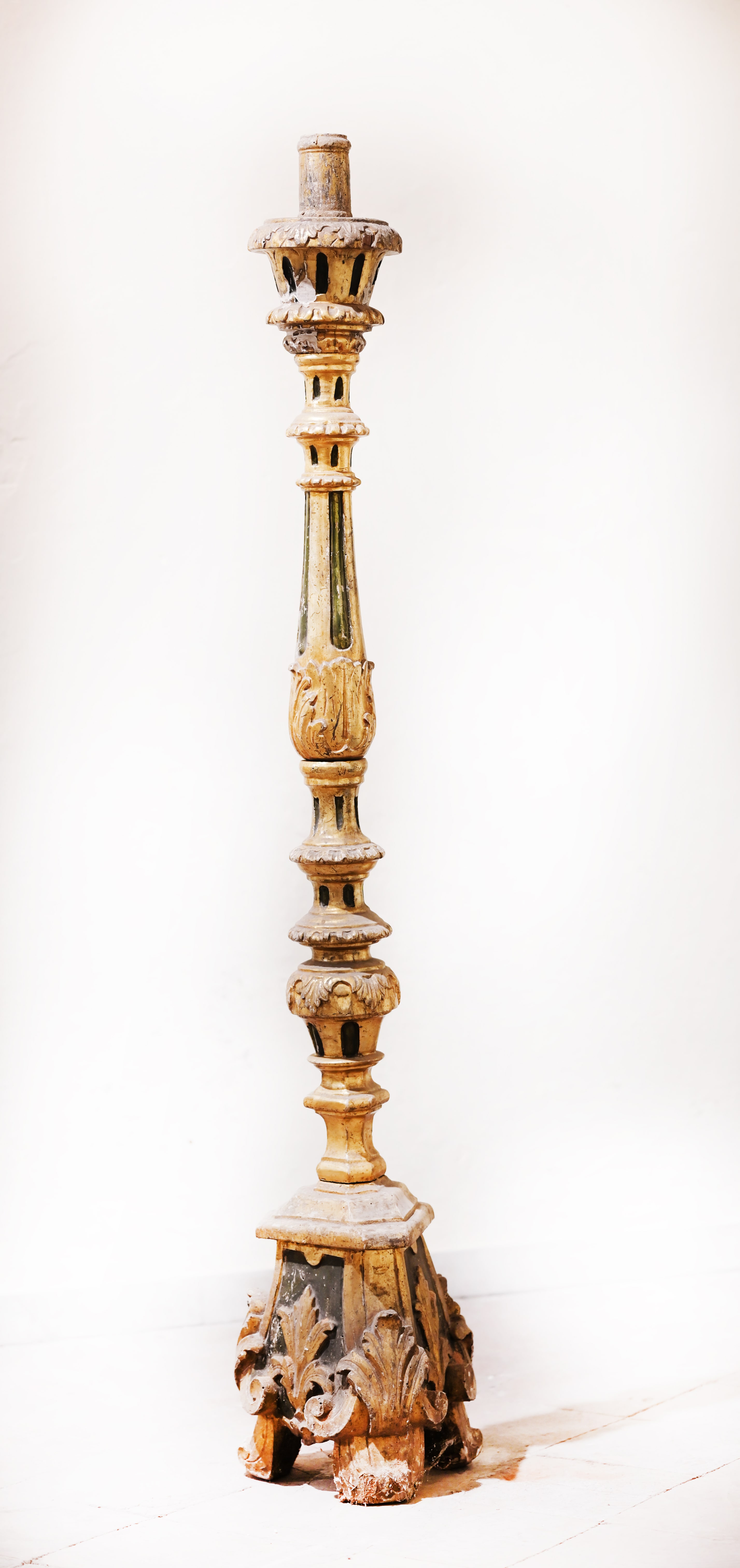 base per il cero pasquale - bottega campana (prima metà sec. XIX)