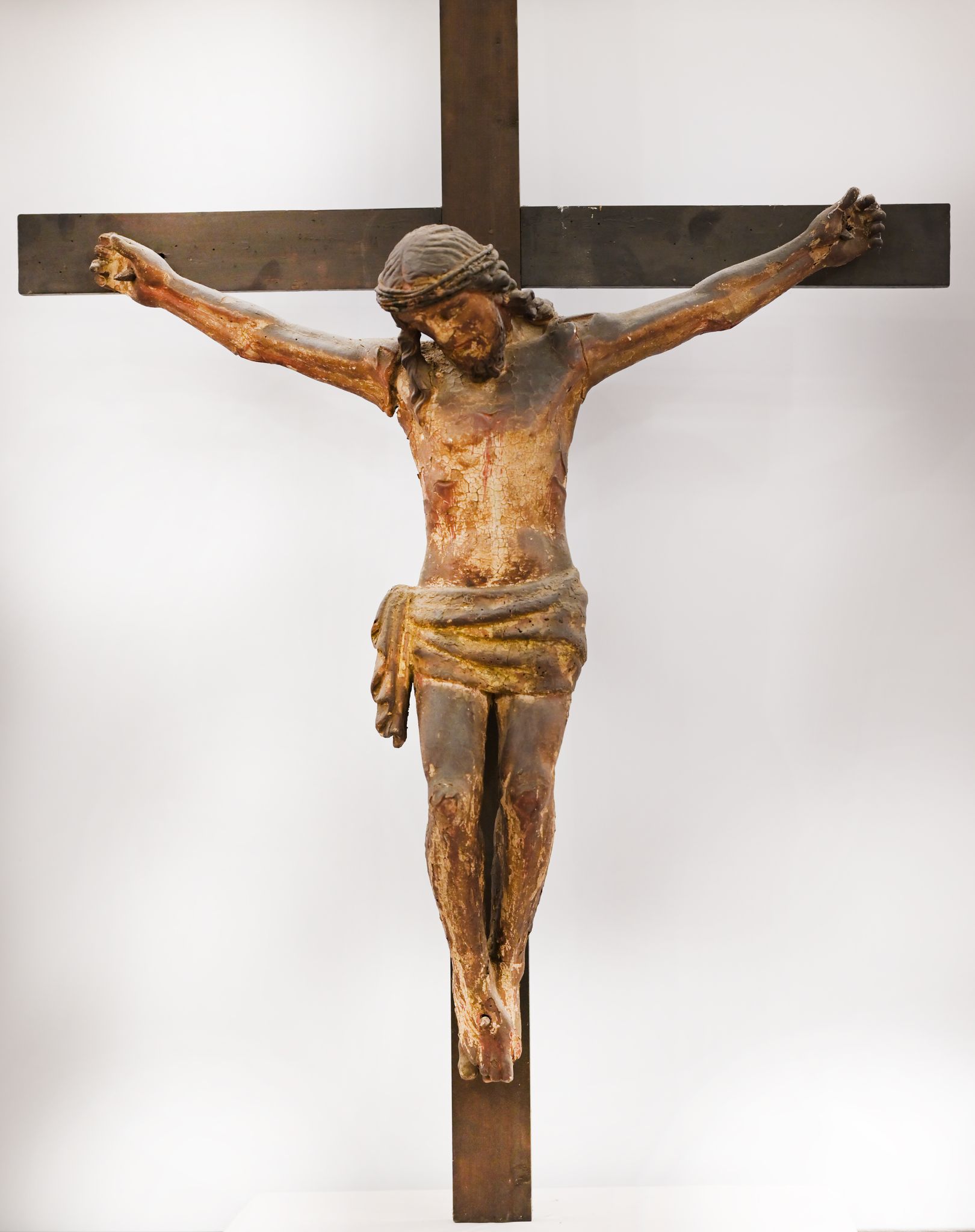 Cristo crocifisso (crocifisso, opera isolata) - bottega campana (seconda metà sec. XVIII)