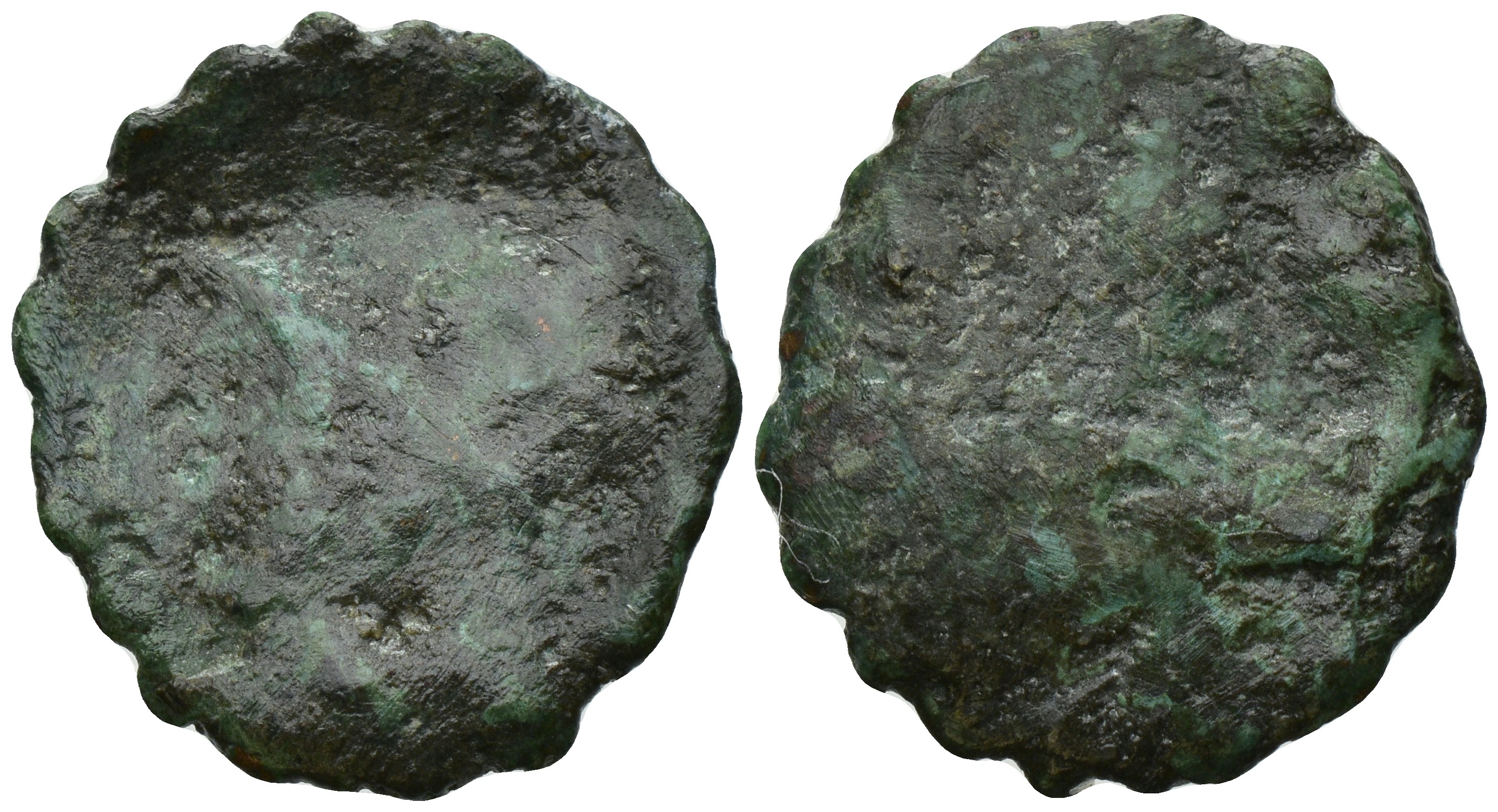 moneta - Denario serrato e suberato (non determinabile)