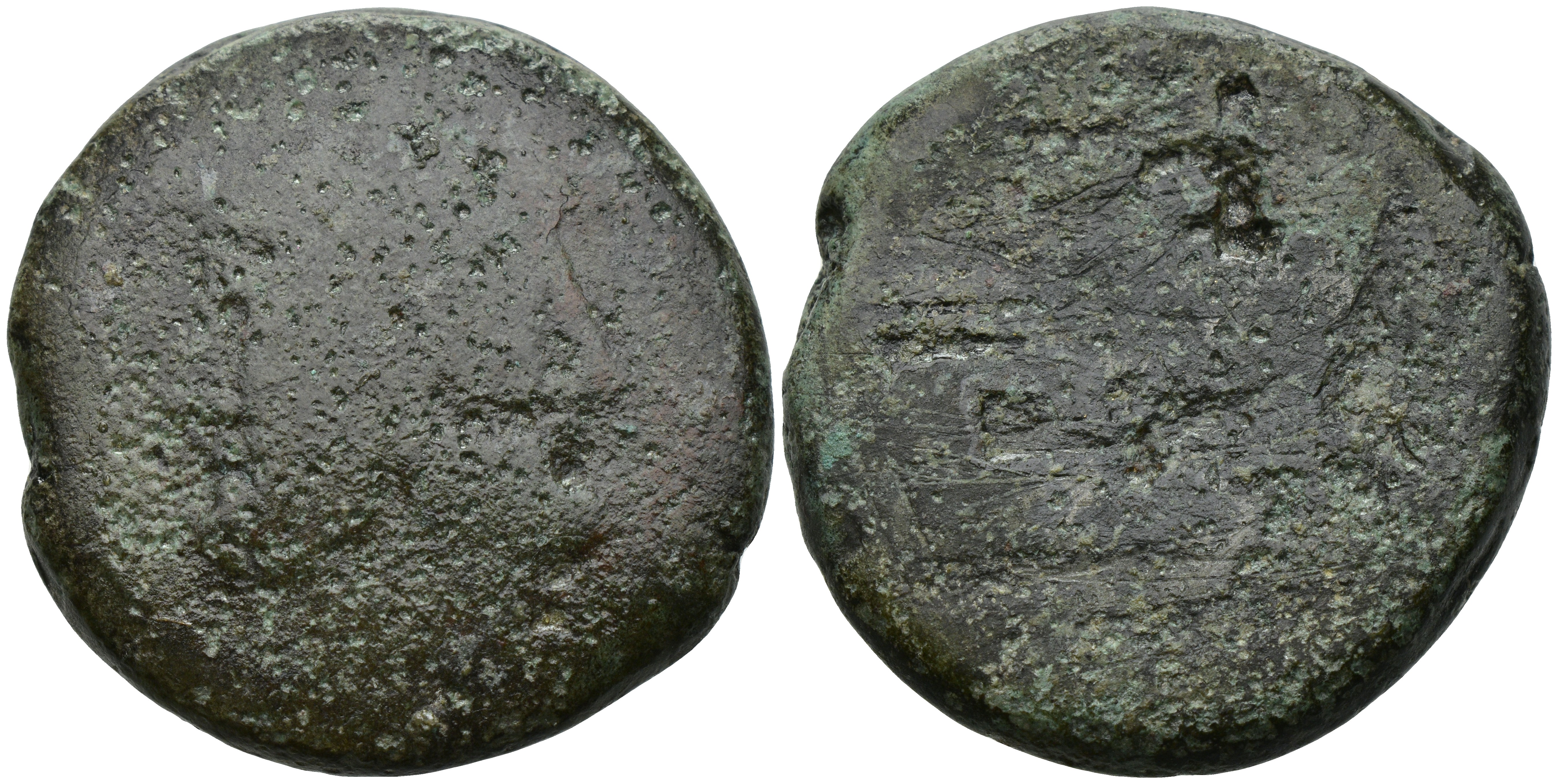 moneta - Asse (fine/ inizio SECOLI/ ARCHI DI SECOLI/ III a.C.-II a.C)