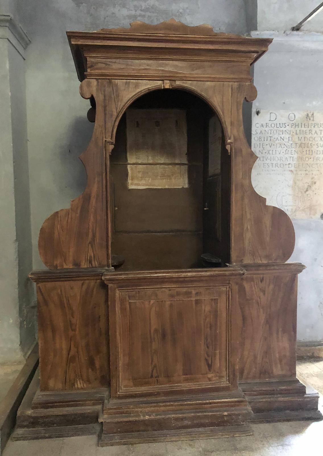 confessionale, opera isolata - bottega laziale (XVIII)