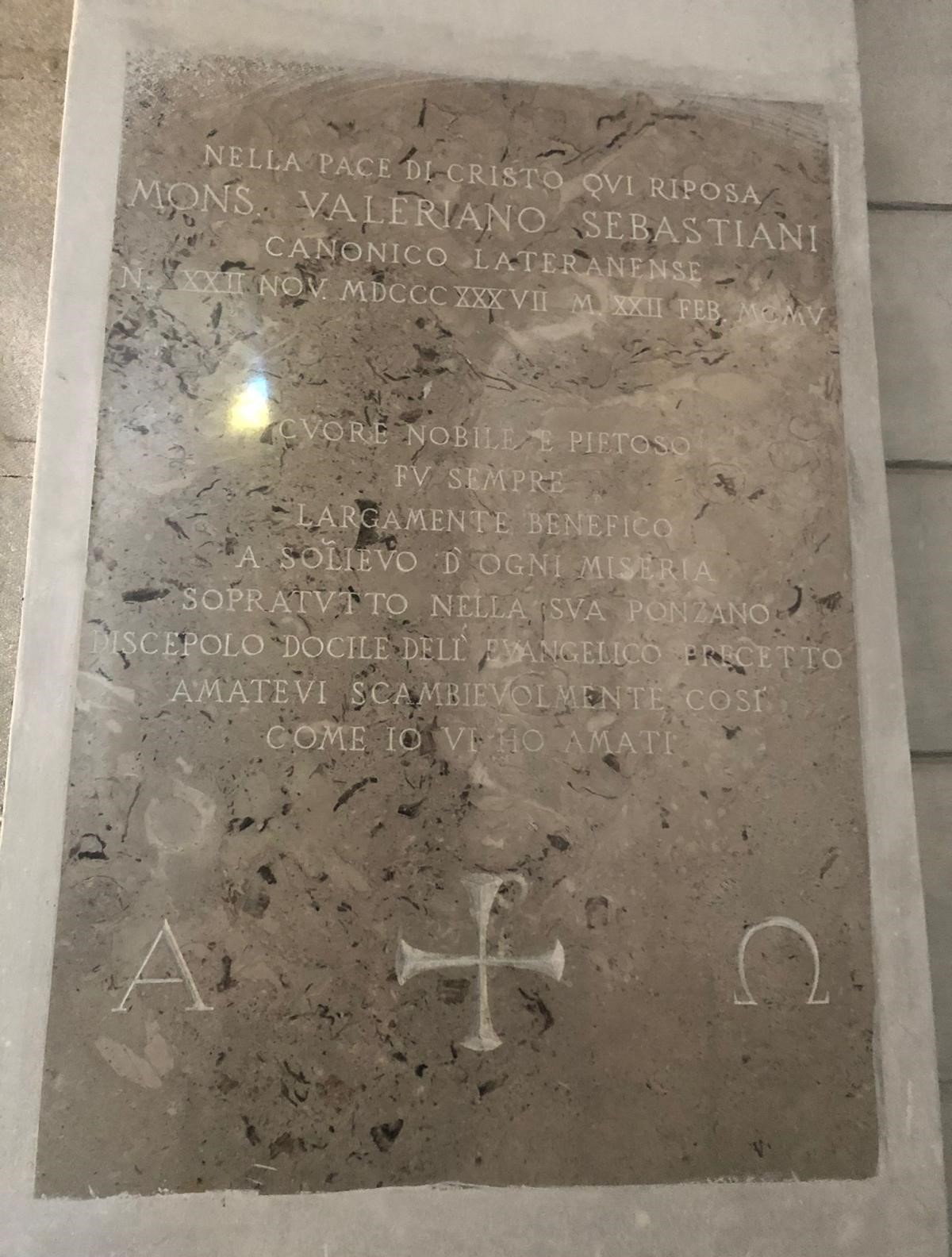 lapide, opera isolata - bottega laziale (inizio XX)