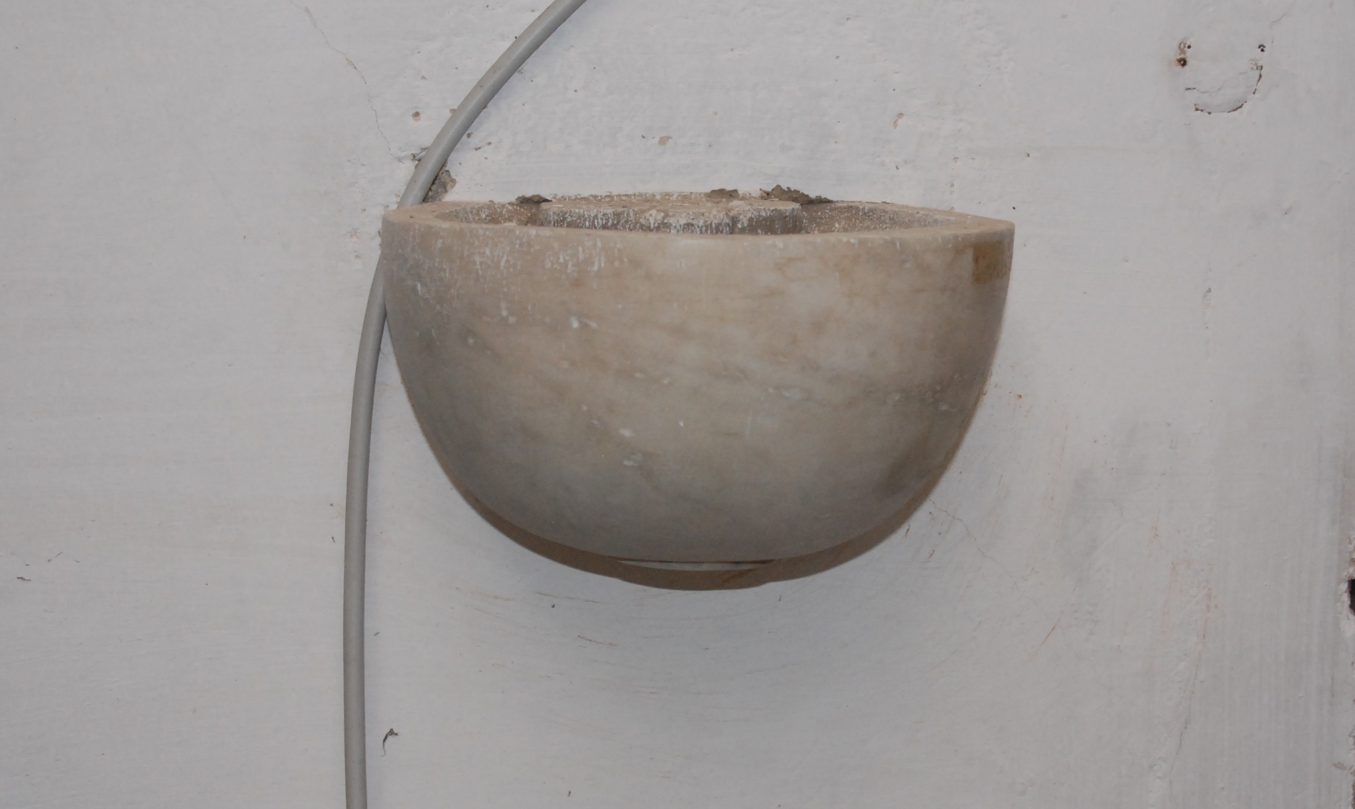 acquasantiera, opera isolata - bottega laziale (XIX)