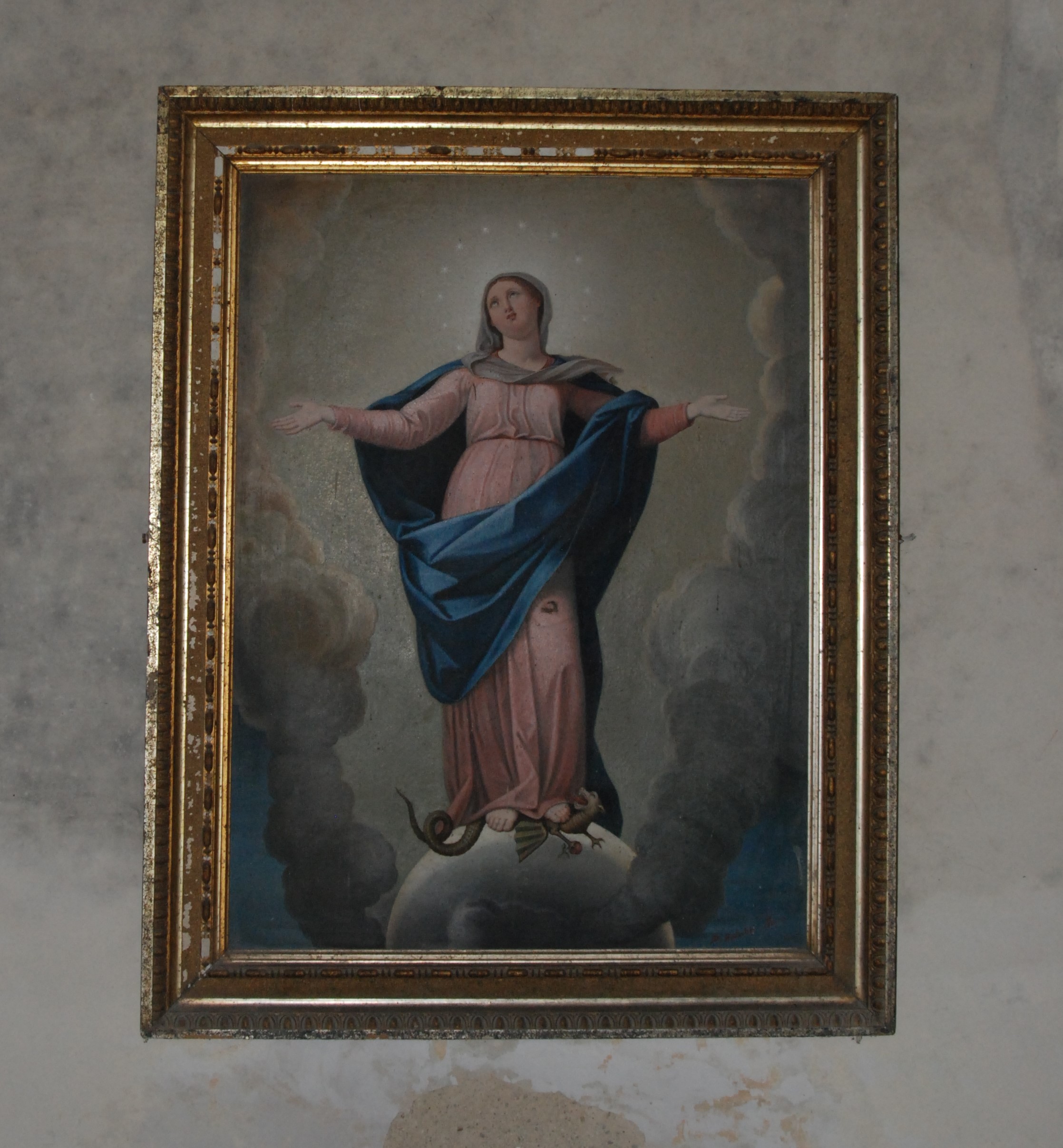 Madonna immacolata (dipinto, opera isolata) di Rosa Salvatore (seconda metà XIX)