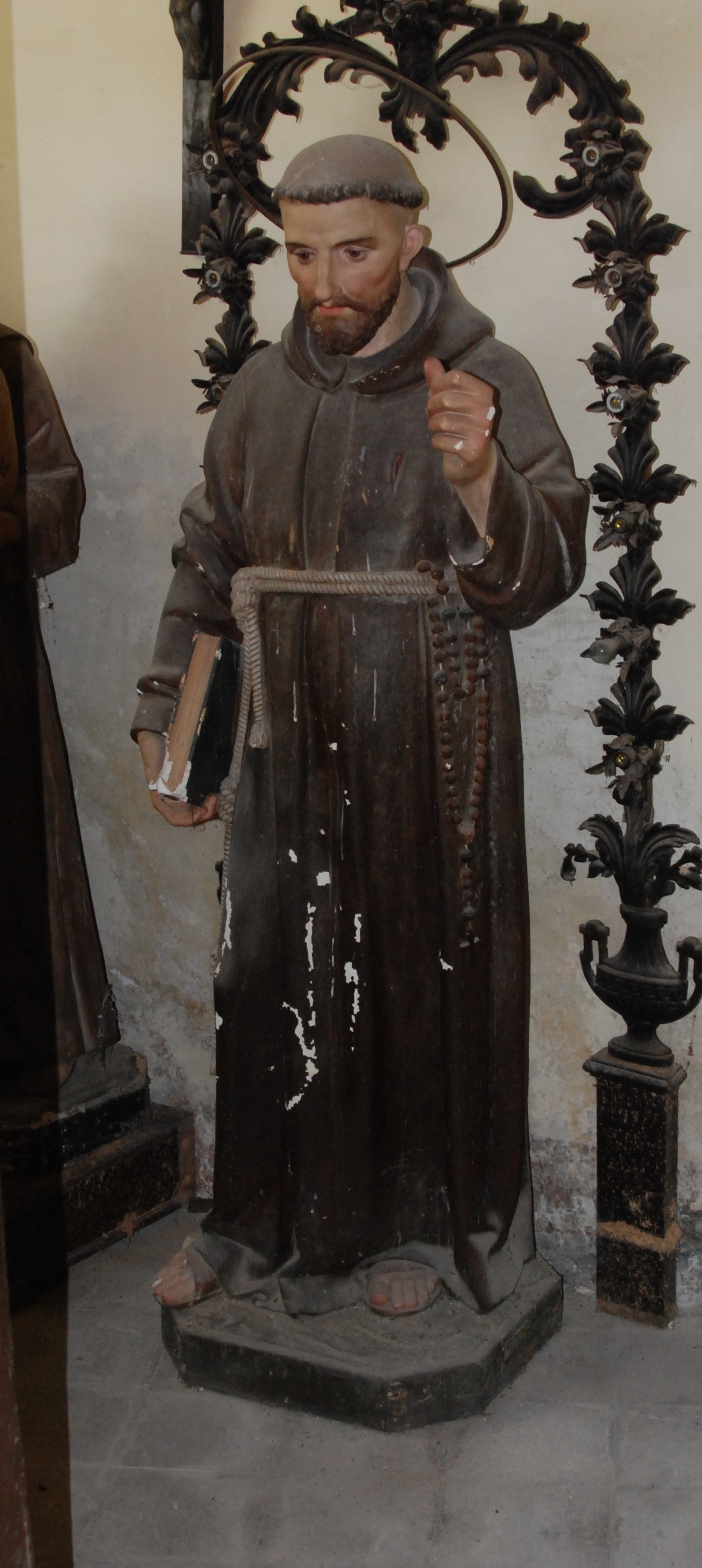 San Francesco d'Assisi (scultura, opera isolata) di Ditta Rosa Zanazio e C (primo quarto XX)