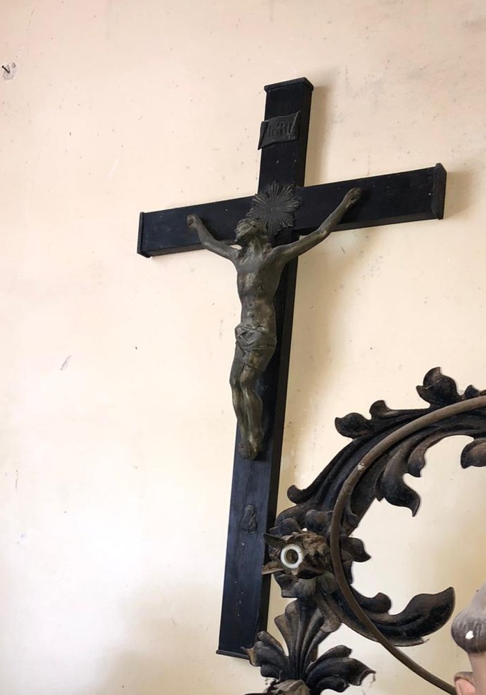 Gesù Cristo crocifisso (crocifisso, opera isolata) - ambito italiano (XIX)