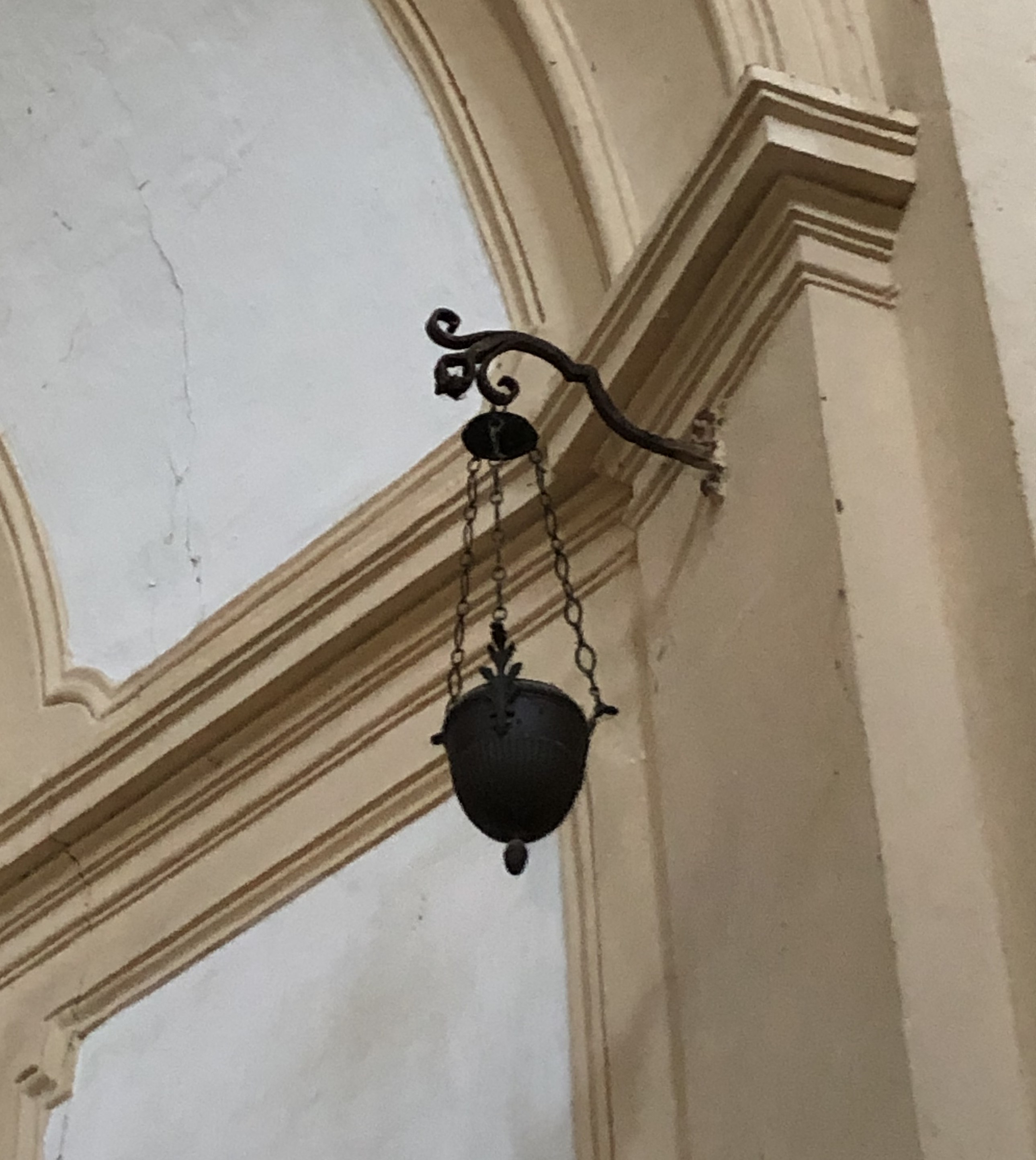 lampada pensile, coppia - bottega laziale (XIX)