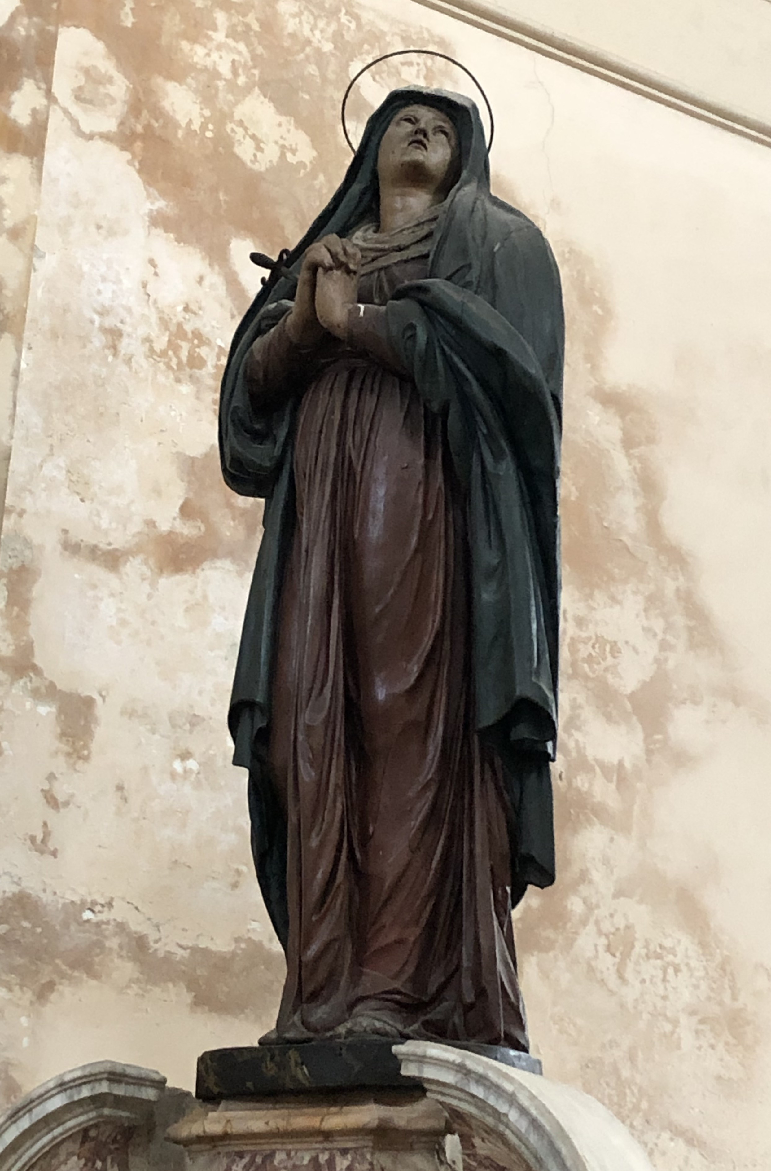 Madonna addolorata (scultura, elemento d'insieme) - ambito laziale (metà XVIII)
