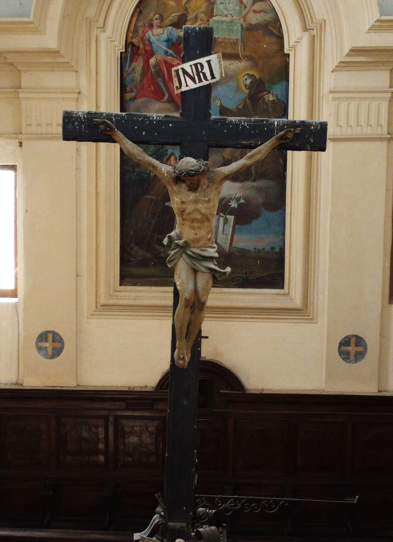 Gesù Cristo crocifisso (crocifisso, elemento d'insieme) - ambito laziale (metà XVIII)