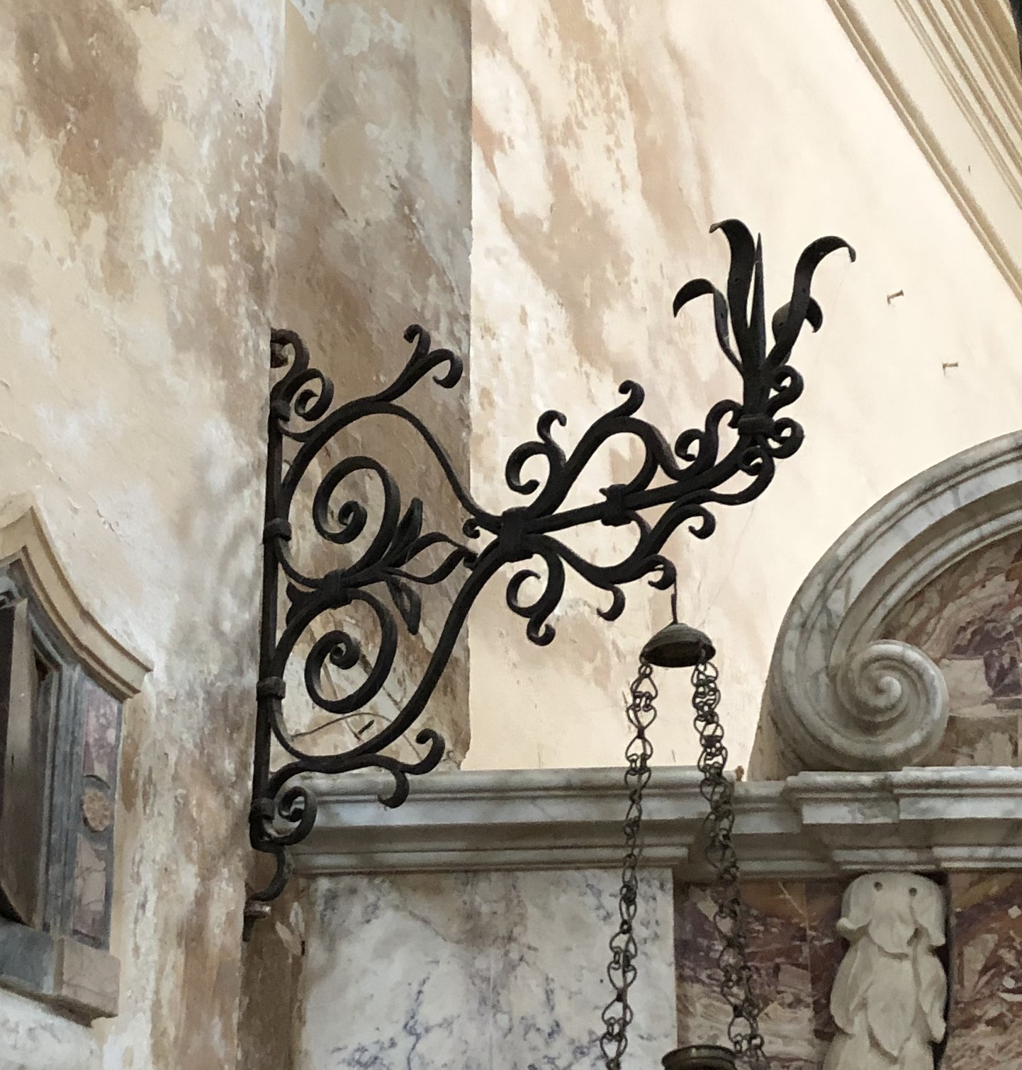 lampada da parete - bottega laziale (seconda metà XVIII)