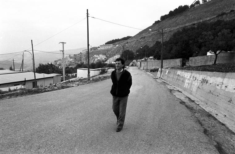 Santomenna (SA) - Uomini (negativo, insieme) di Alfa Press Service s.n.c. – Agenzia Fotogiornalistica (ultimo quarto XX)