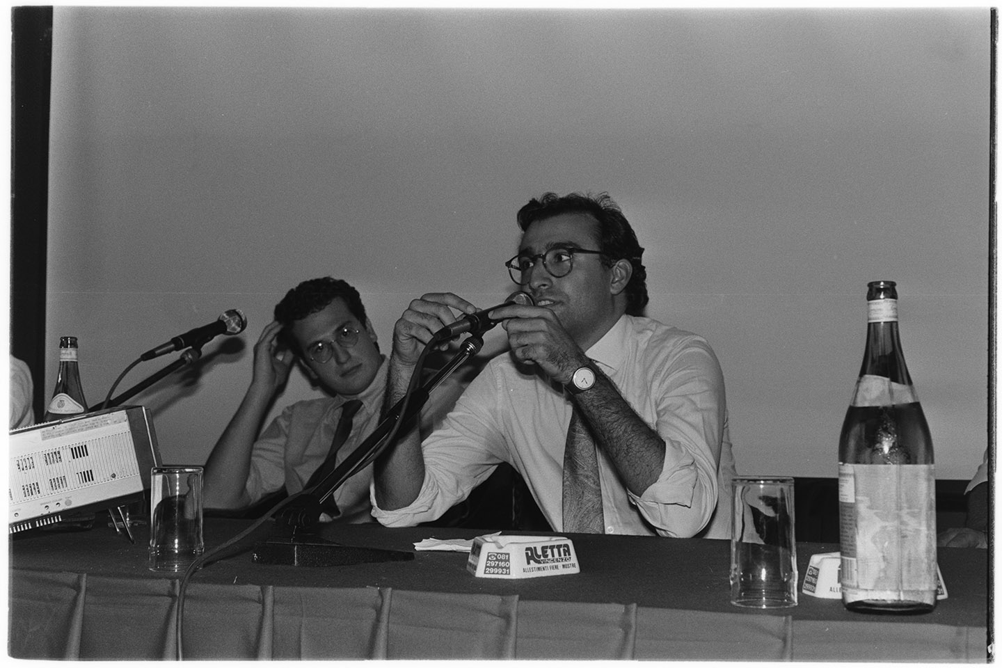 Uomini politici - Craxi, Bobo (negativo, insieme) di Alfa Press Service s.n.c. – Agenzia Fotogiornalistica (ultimo quarto XX)