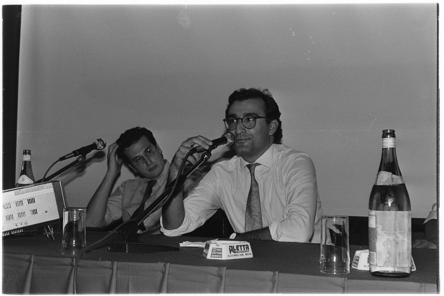 Uomini politici - Craxi, Bobo (negativo, insieme) di Alfa Press Service s.n.c. – Agenzia Fotogiornalistica (ultimo quarto XX)