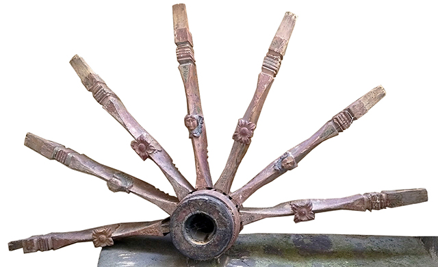 a rota (carretto, ruota, MEZZI DI TRASPORTO/ A FORZA ANIMALE) di n.d (bottega), n.d (bottega), n.d (bottega) - Ambito della Sicilia orientale