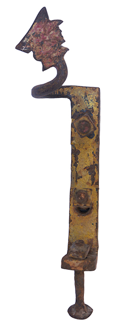 caccagnieddu (carretto, sponda laterale/ pilastro/ angolo, MEZZI DI TRASPORTO/ A FORZA ANIMALE) di Salafia, Giuseppe (bottega) - Produzione artigianale della Sicilia Orientale