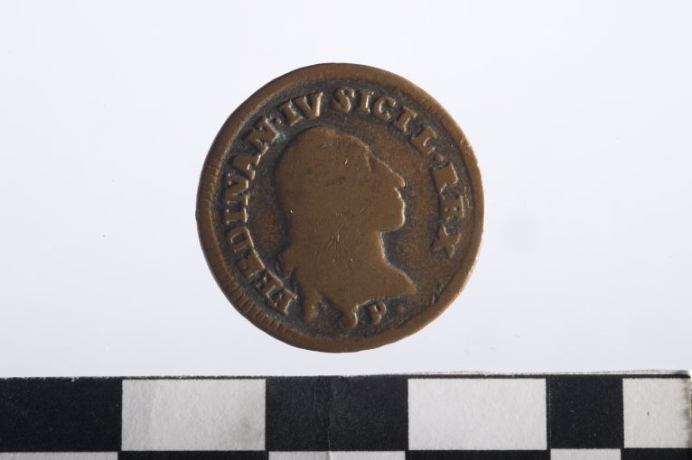 moneta - 1 tornese/ cavalli 6 - ambito Regno delle due Sicilie (sec. XVIII d.C)