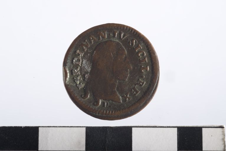 moneta - 1 tornese/ 6 cavalli - ambito Regno delle due Sicilie (sec. XVIII d.C)