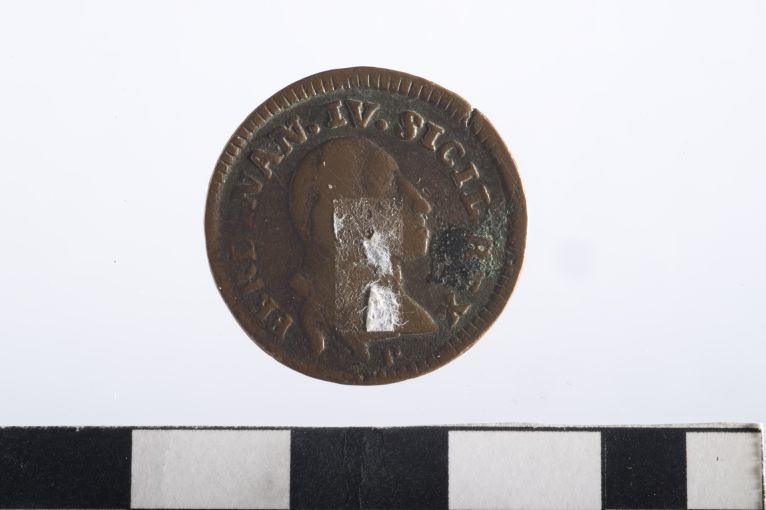 moneta - 1 tornese/ 6 cavalli - ambito Regno delle due Sicilie (sec. XVIII d.C)