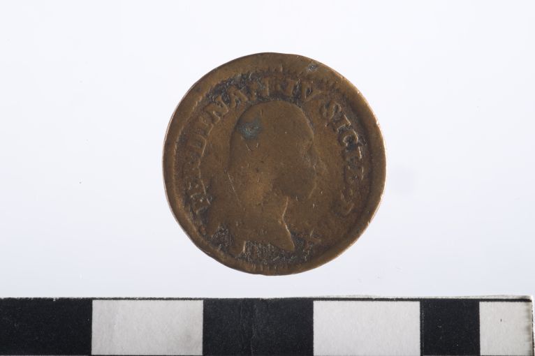 moneta - 1 tornese/ 6 cavalli - ambito Regno delle due Sicilie (sec. XVIII d.C)