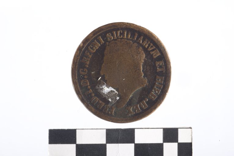 moneta - 8 tornesi - ambito Regno delle due Sicilie (sec. XIX d.C)