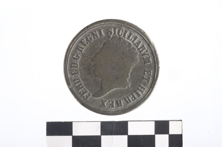 moneta - 8 tornesi - ambito Regno delle due Sicilie (sec. XIX d.C)