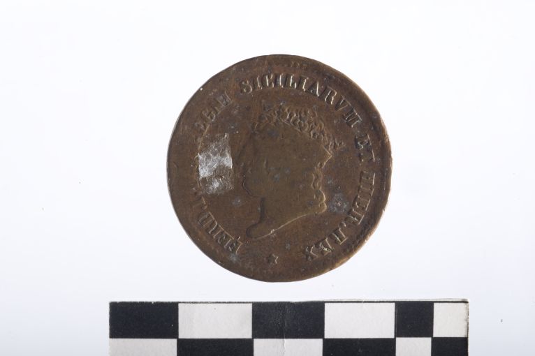 moneta - 5 tornesi - ambito Regno delle due Sicilie (sec. XIX d.C)