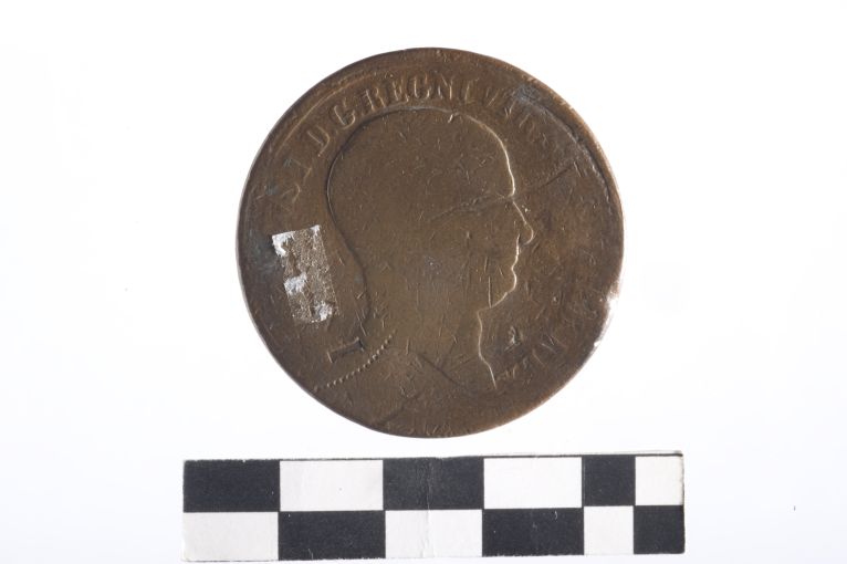 moneta - 10 tornesi - ambito Regno delle due Sicilie (sec. XIX d.C)