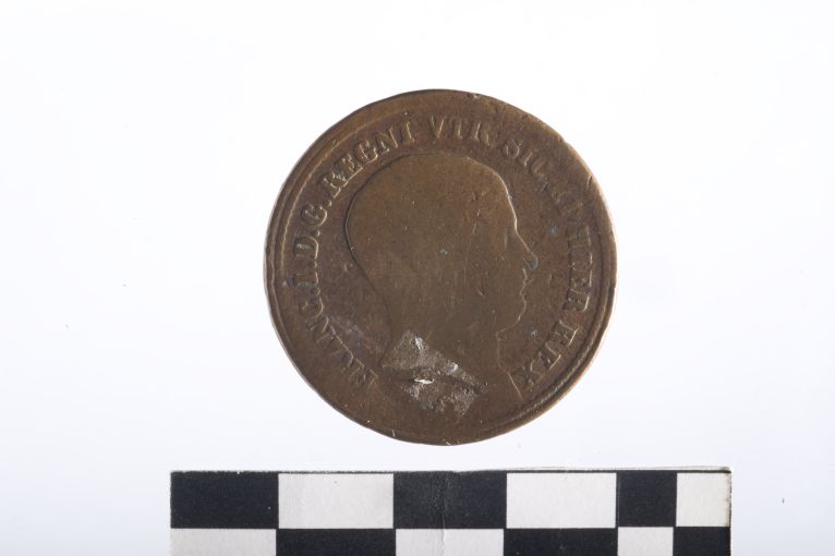 moneta - 5 tornesi - ambito Regno delle due Sicilie (sec. XIX d.C)