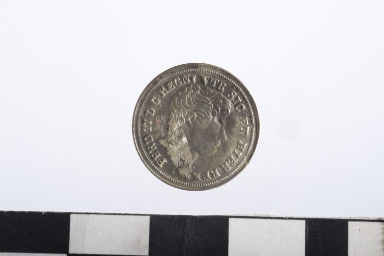 moneta - 5 grana - ambito Regno delle due Sicilie (sec. XIX d.C)