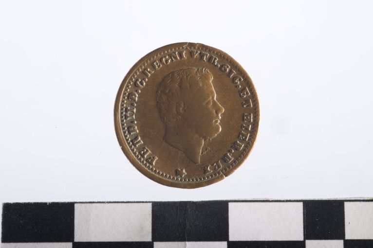 moneta - 1 tornese - ambito Regno delle due Sicilie (sec. XIX d.C)