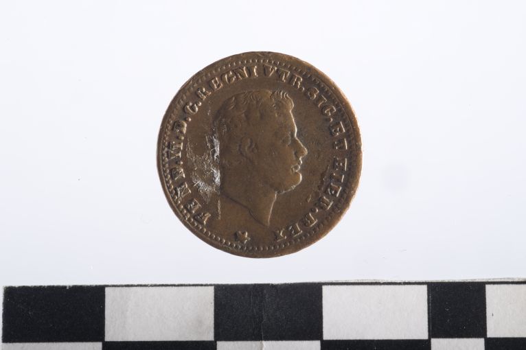 moneta - 1 tornese - ambito Regno delle due Sicilie (sec. XIX d.C)