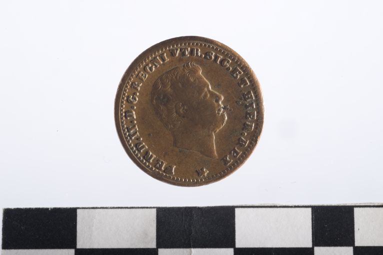 moneta - 1 tornese - ambito Regno delle due Sicilie (sec. XIX d.C)