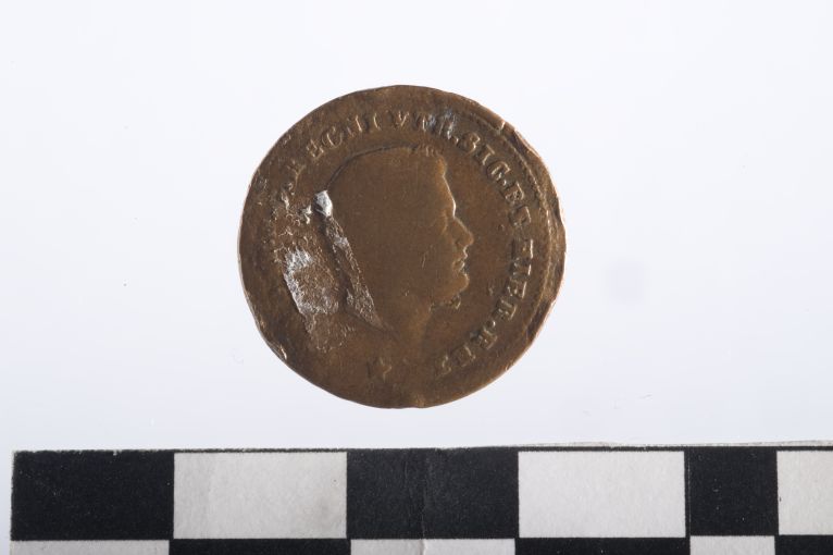 moneta - 1 tornese - ambito Regno delle due Sicilie (sec. XIX d.C)