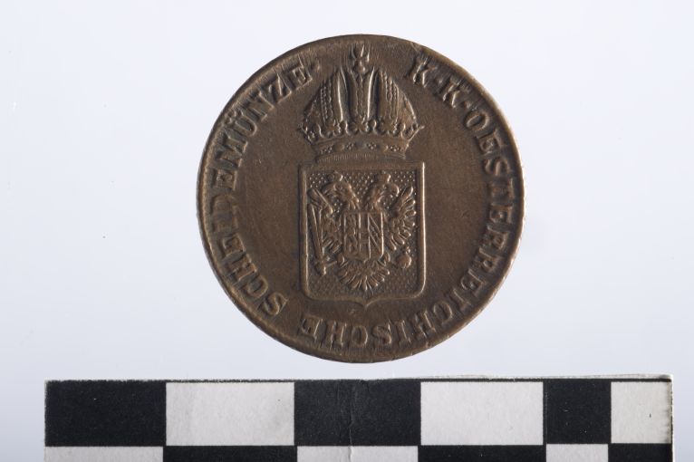 moneta - 1 kreuzer - ambito austriaco (sec. XIX d.C)