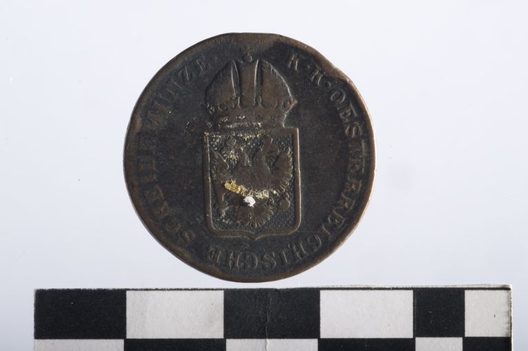 moneta - 1 kreuzer - ambito austriaco (sec. XIX d.C)