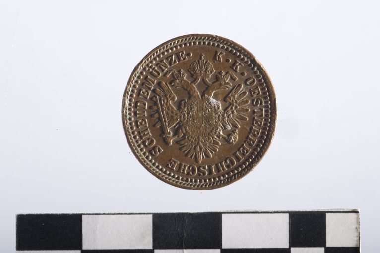 moneta - 1 kreuzer - ambito austriaco (sec. XIX d.C)