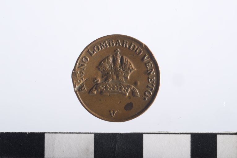 moneta - 1 centesimo - ambito lombardo-veneto (sec. XIX d.C)