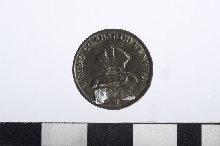 moneta - 1 centesimo - ambito lombardo-veneto (sec. XIX d.C)