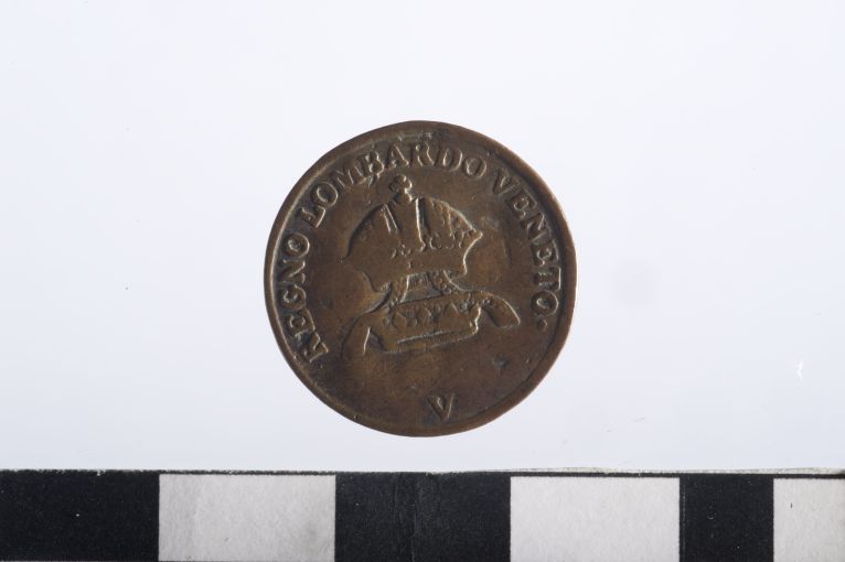 moneta - 1 centesimo - ambito lombardo-veneto (sec. XIX d.C)